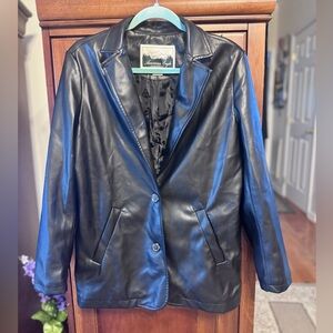 American Eagle Outfitters Faux Black Leather Jacket